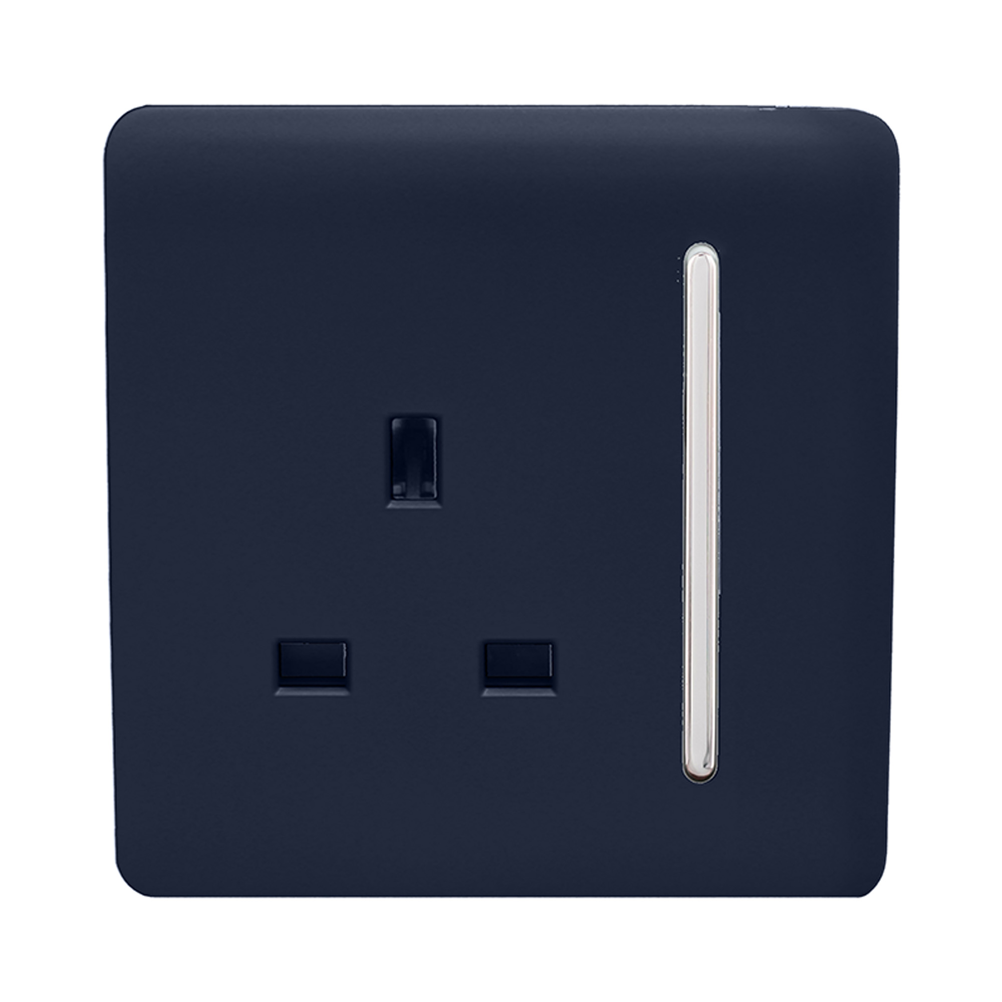 1 Gang 13Amp Switched Single Socket Navy Blue ART-SKT13NV  Trendi Navy